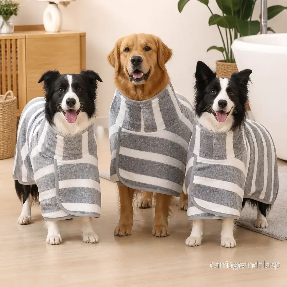 Hundbadrock i Mikrofiber – Mycket Absorberande och Mjuk för Snabb Torkning Efter Badet Hundbadrock i Mikrofiber – Mycket Absorberande och Mjuk för Snabb Torkning Efter Badet