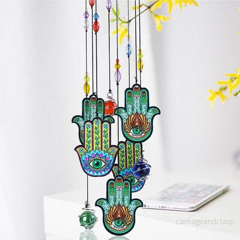 Hamsa Hand Solfångare Vindklang | Veska - Bild 3