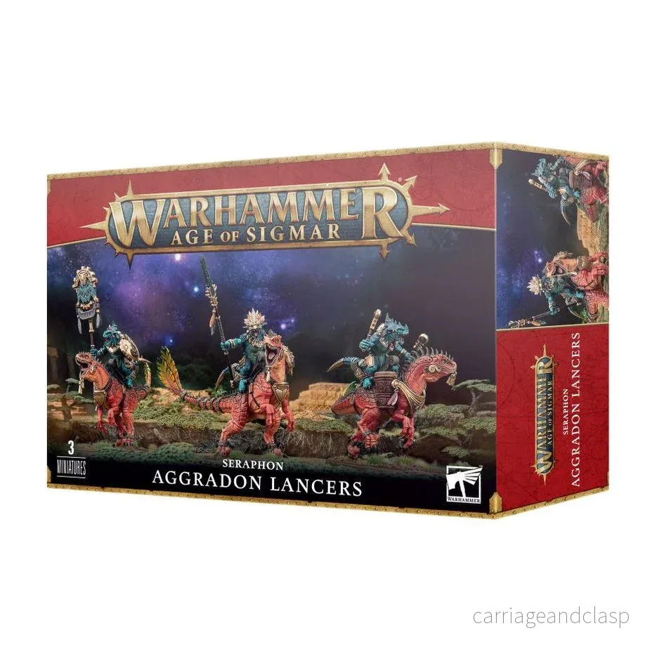 Warhammer: Age of Sigmar - Seraphon - Aggradon Lancers