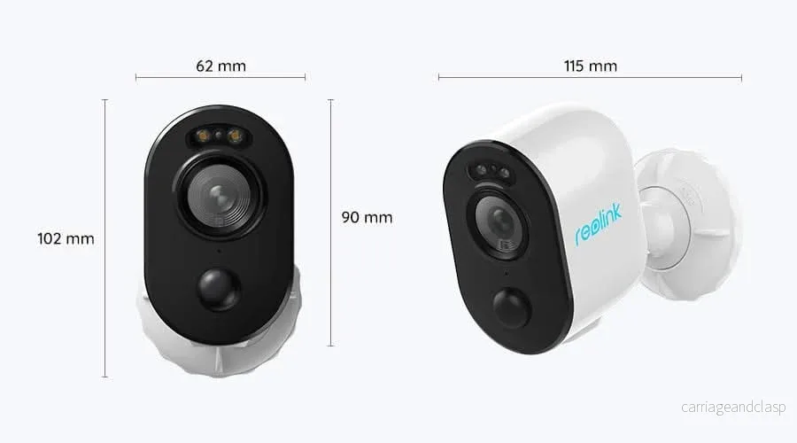 Reolink B330, 5MP trådlös batterikamera med skrämselljus - Bild 2