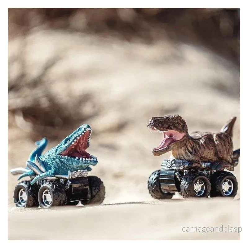 Jurassic World Zoom Riders T.rex - Pull Back - Bild 3