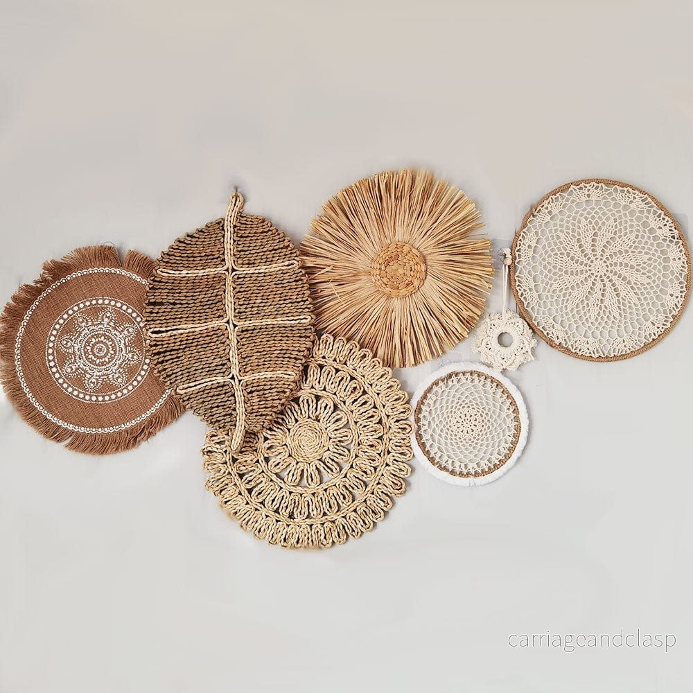 Höst Rattan Väggkonst Set | Veska - Bild 2