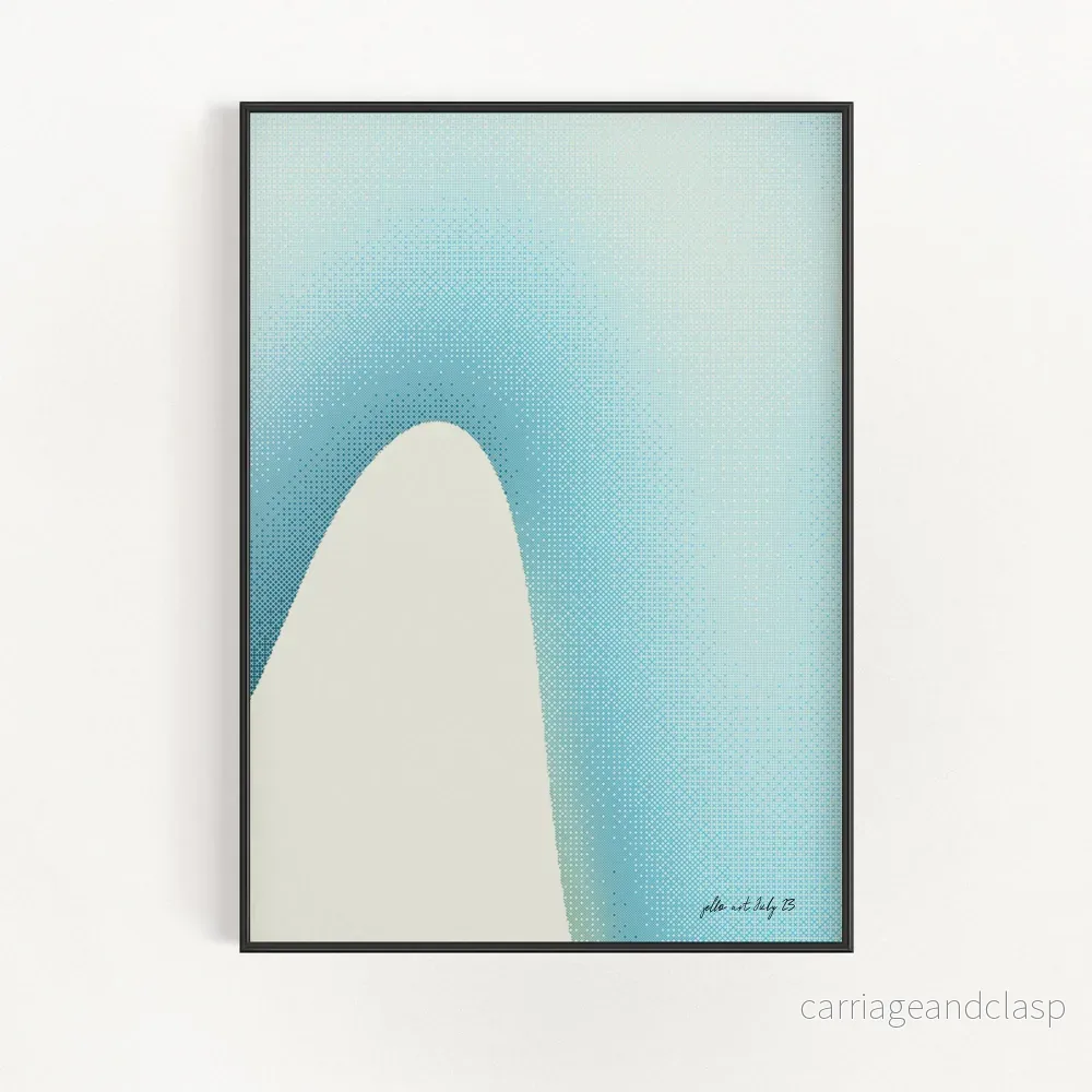 Vågig gradient – Marin | Veska