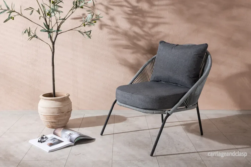 Lindos Loungefåtölj Grå
