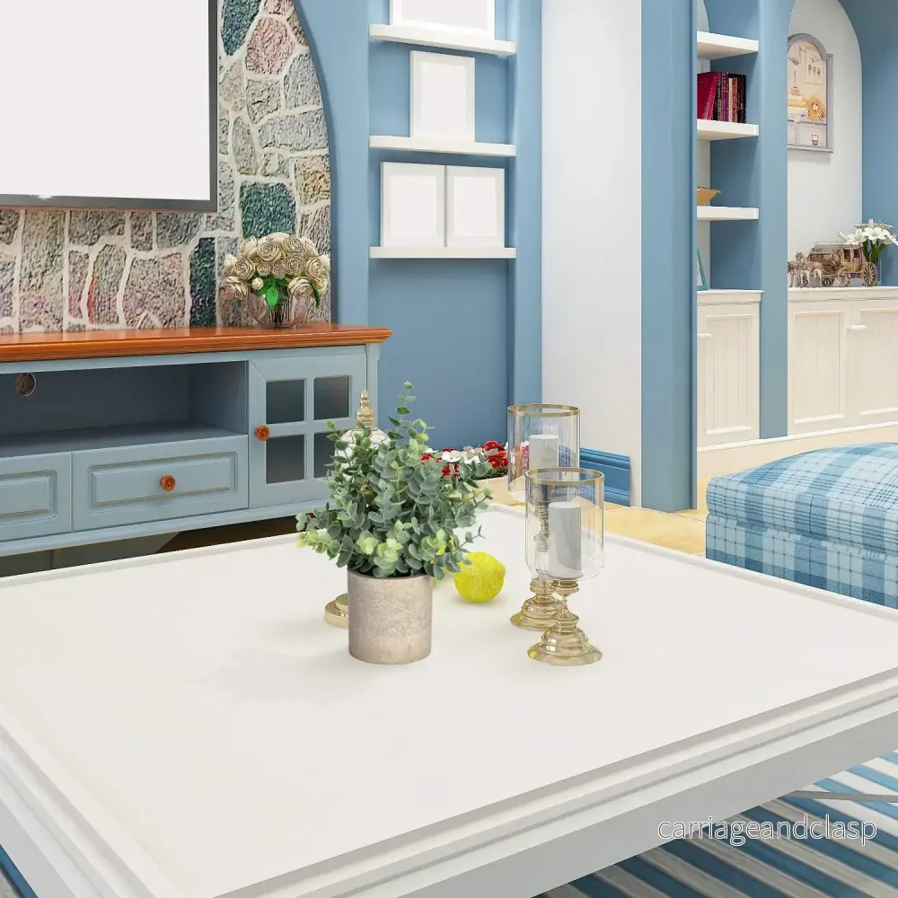 VerdeVibe Modern set om 2 konstgjorda växter i stiliga krukor med stenliknande effekt för en tidlös atmosfär | Veska - Bild 3