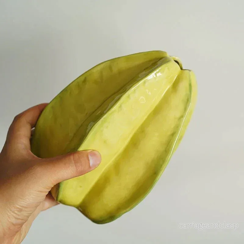 Keramisk Starfruit Veskaomsterkruka | Veska