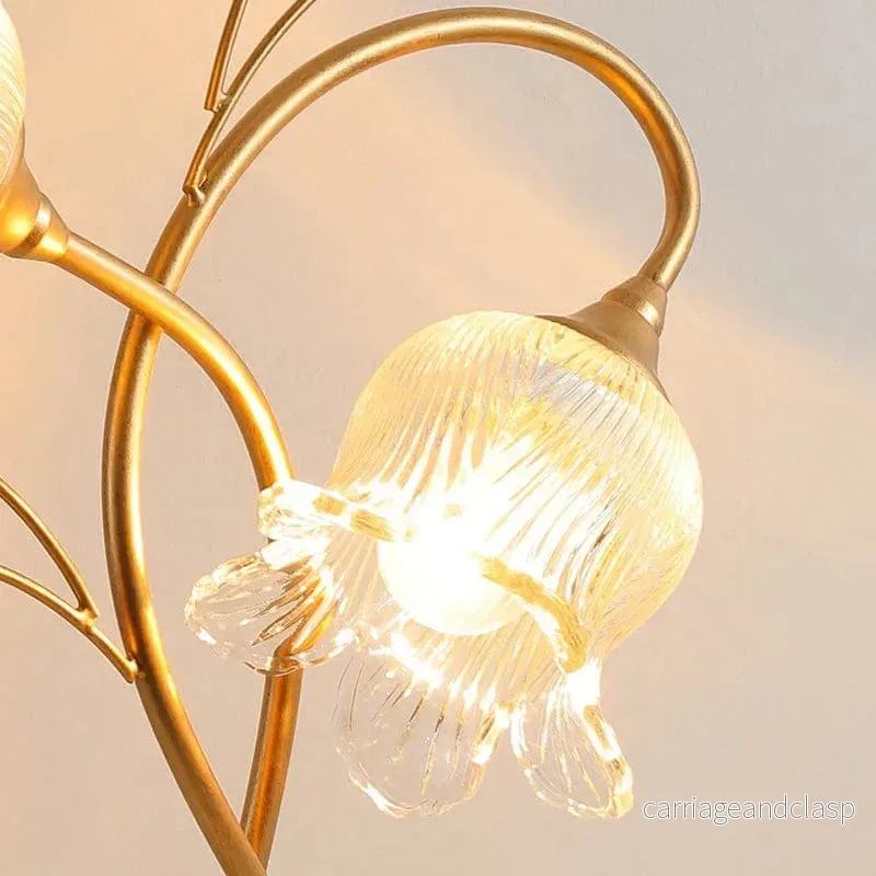 Vintage Rose Blomma Bordslampa | Veska - Bild 2