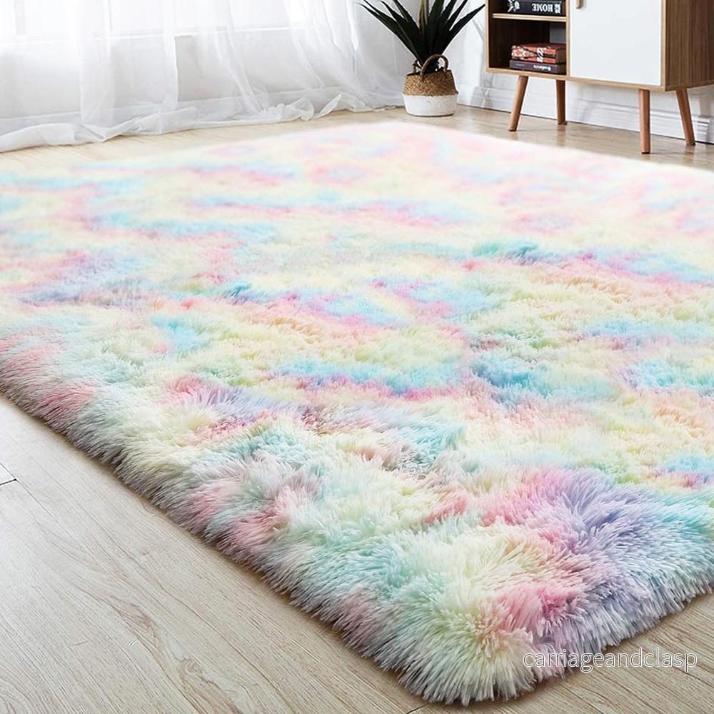 Fluffig Regnbågsmatta | Veska Fluffig Regnbågsmatta | Veska