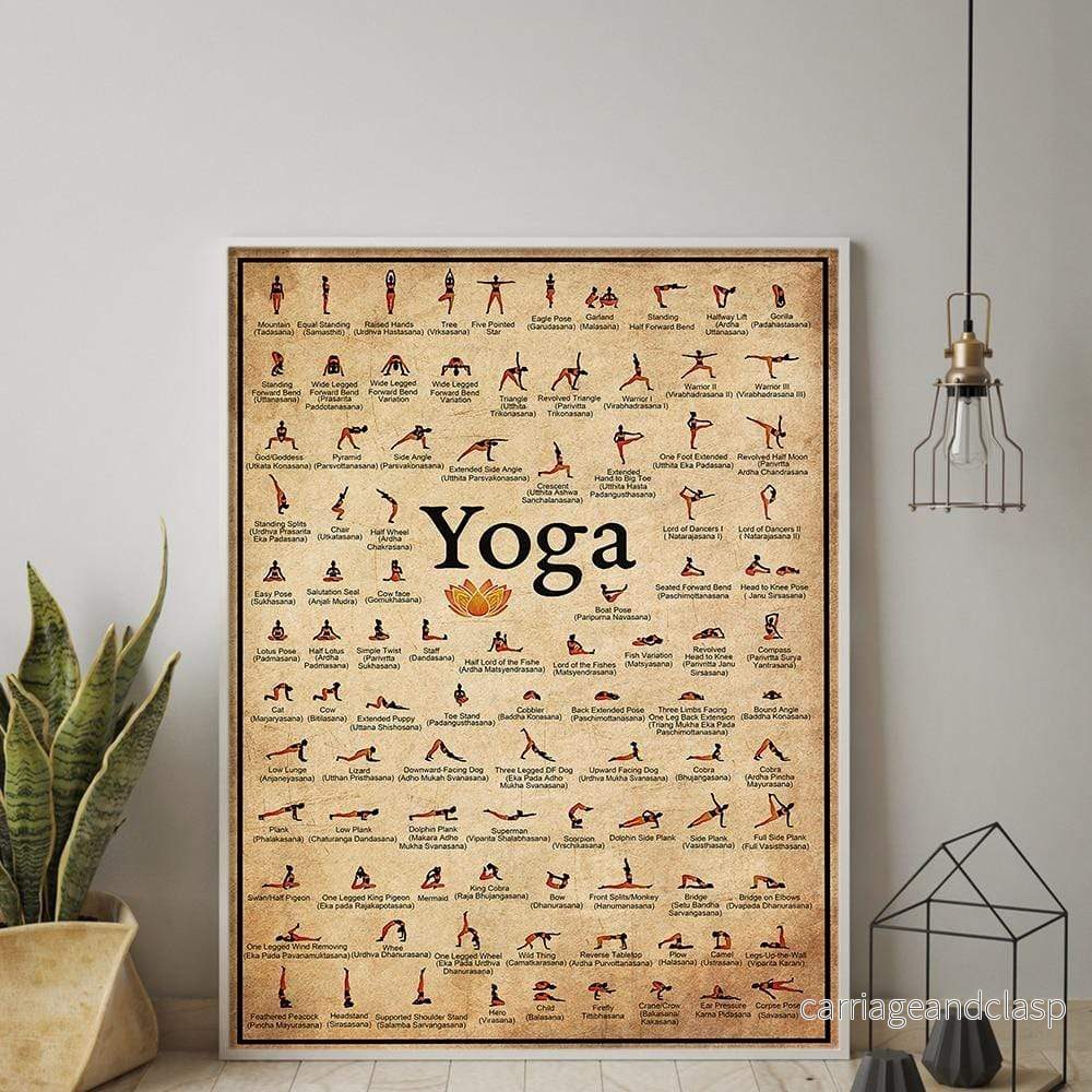 Yoga Poses Väggposter | Veska Yoga Poses Väggposter | Veska