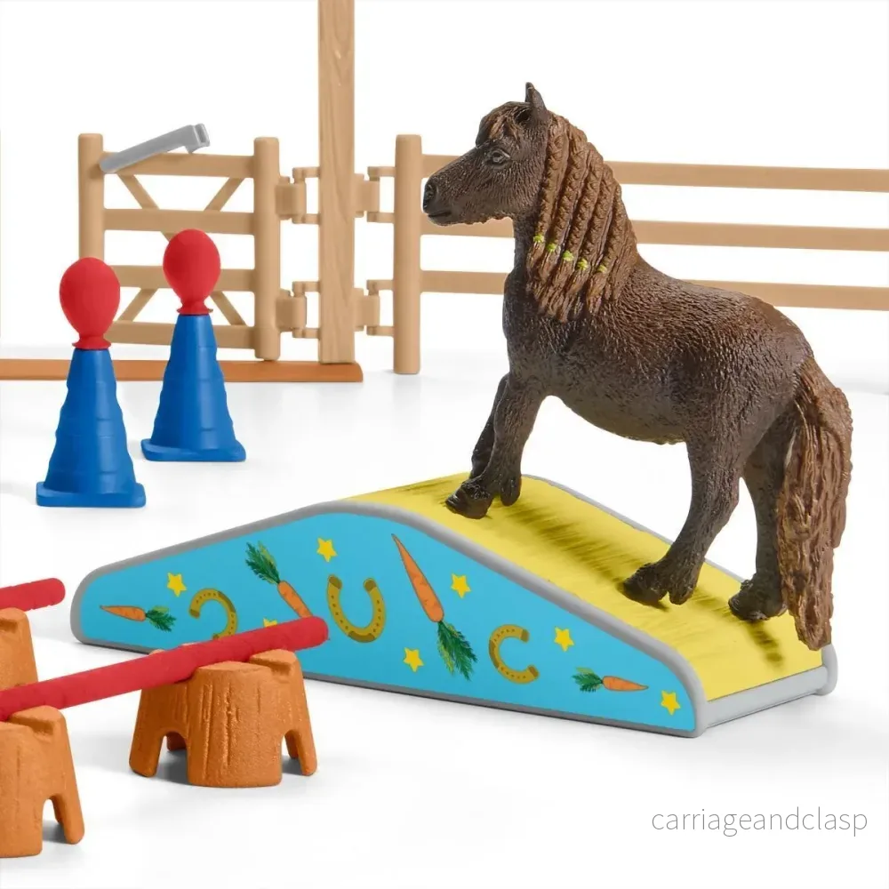 Schleich - Ponnyagilityträning - Bild 2