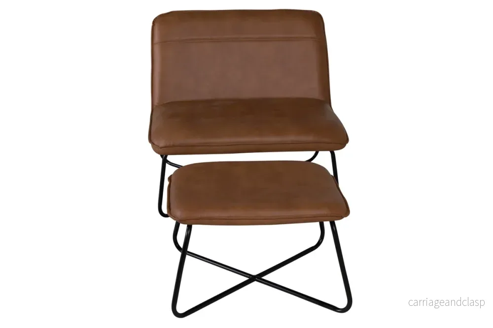 X Loungefåtölj Brun - Bild 2