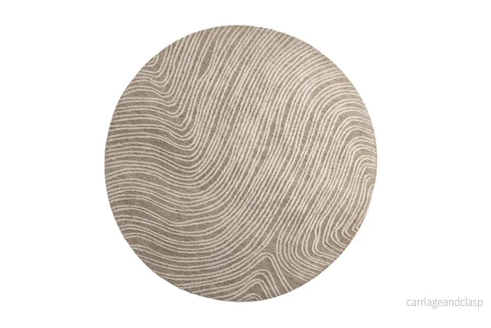 Melle Rund Matta Beige - Bild 2