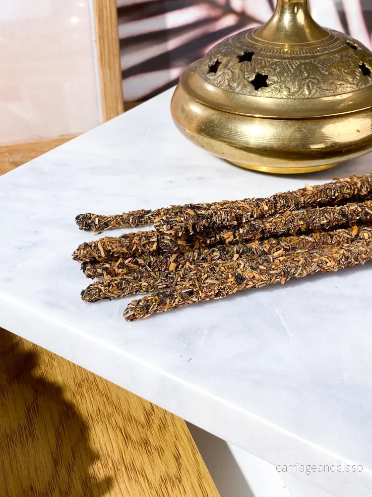 Rökelsepinnar med rosmarin och Palo Santo (8 st.) - Bild 2