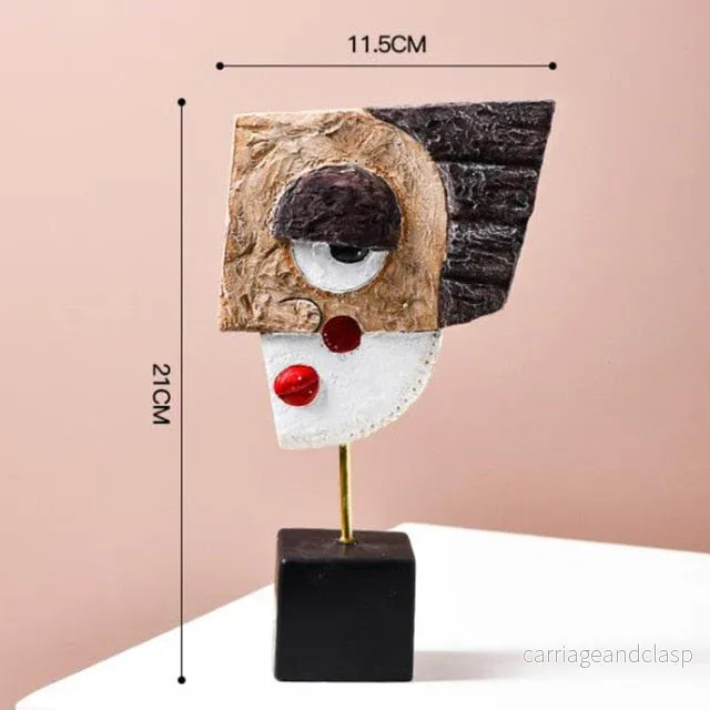 Abstract Pop Art Ansiktshus Skulptur | Veska