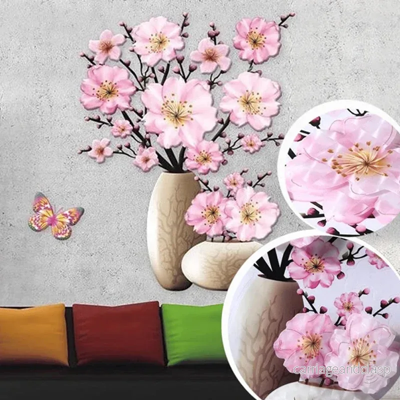 Plant Vase 3D Stereo Sticker™ | 1+1 GRATIS | Veska - Bild 2