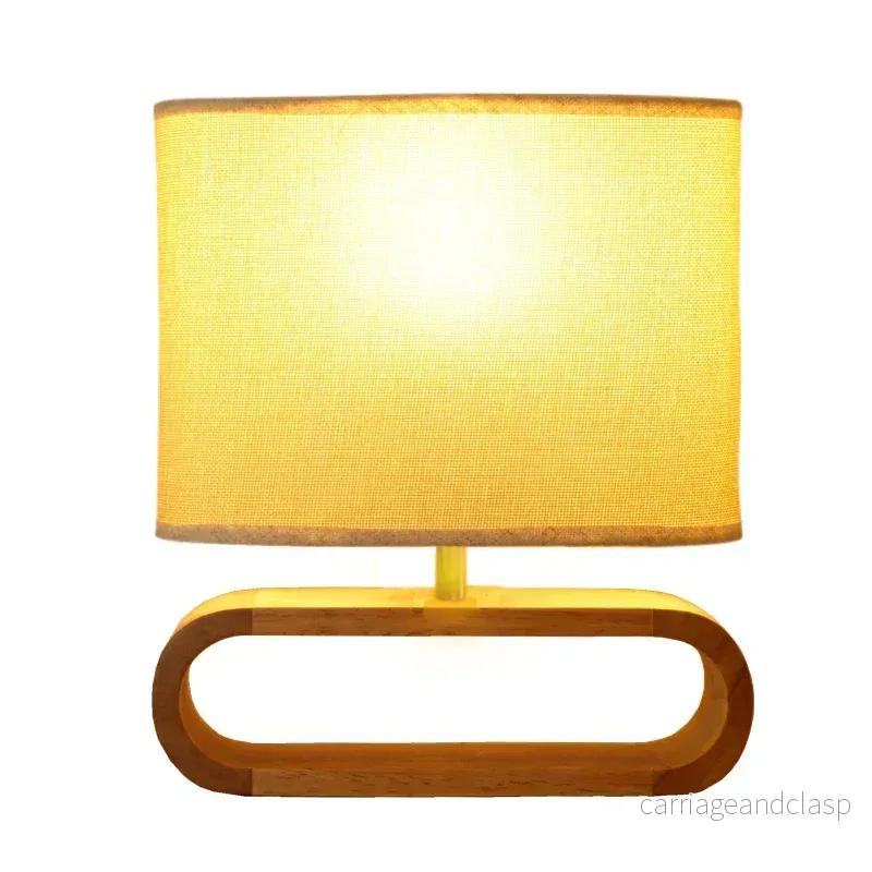 Veska | Skandinavisk Trä Bordslampa – Elegant och Handgjord - Bild 3