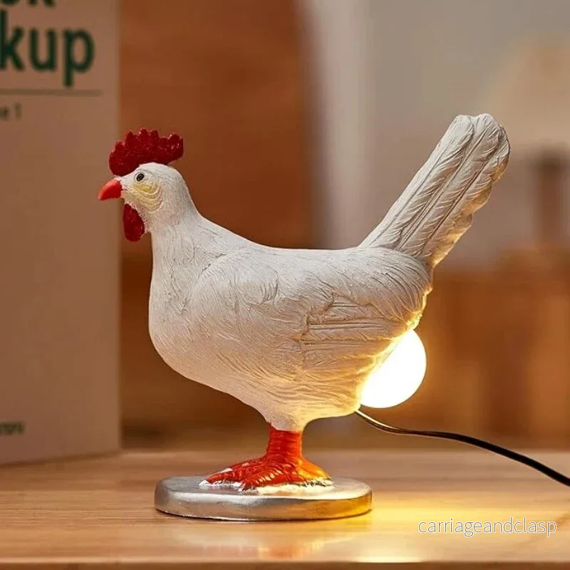 Dekorativ Bordslampa i Kycklingform med Mjuk LED-ljus | Veska