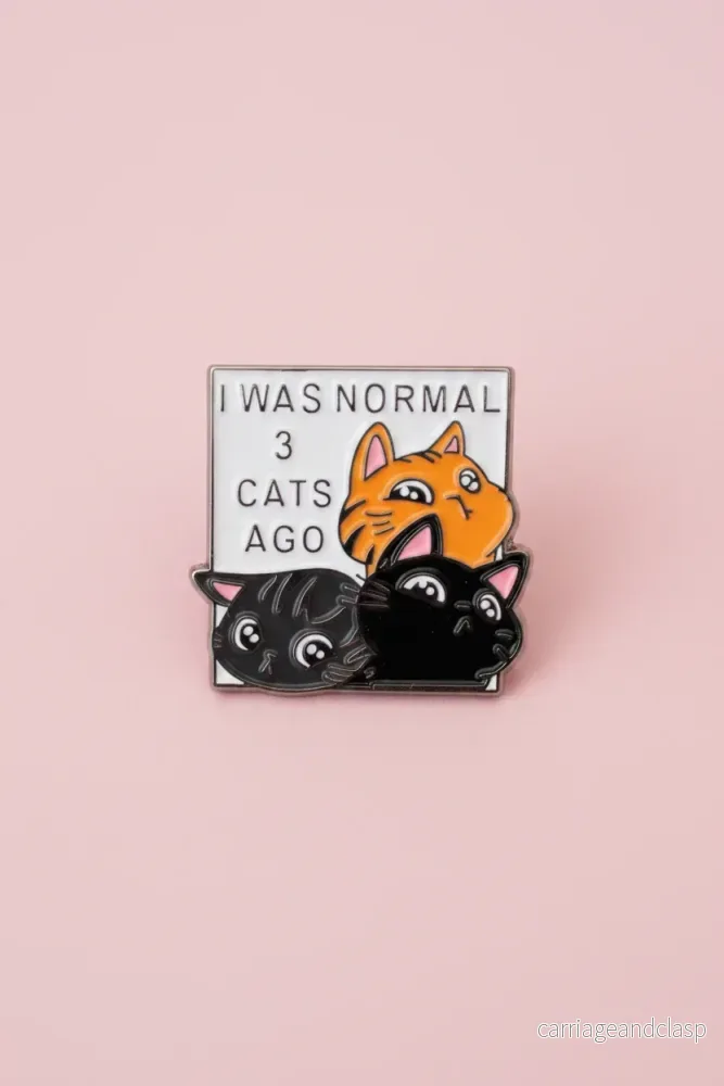 Pin - "I was normal 3 cats ago"
