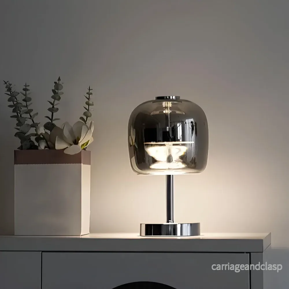 Portabel – Elegant bordslampa gjord av spegelglas Veska Portabel – Elegant bordslampa gjord av spegelglas Veska