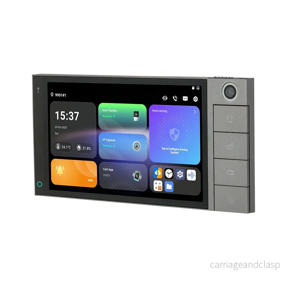 Dahua SCP3024B-CBZ, Inomhusstation med Android 14, 7″ IPS-pekskärm och kameramodul, Infälld