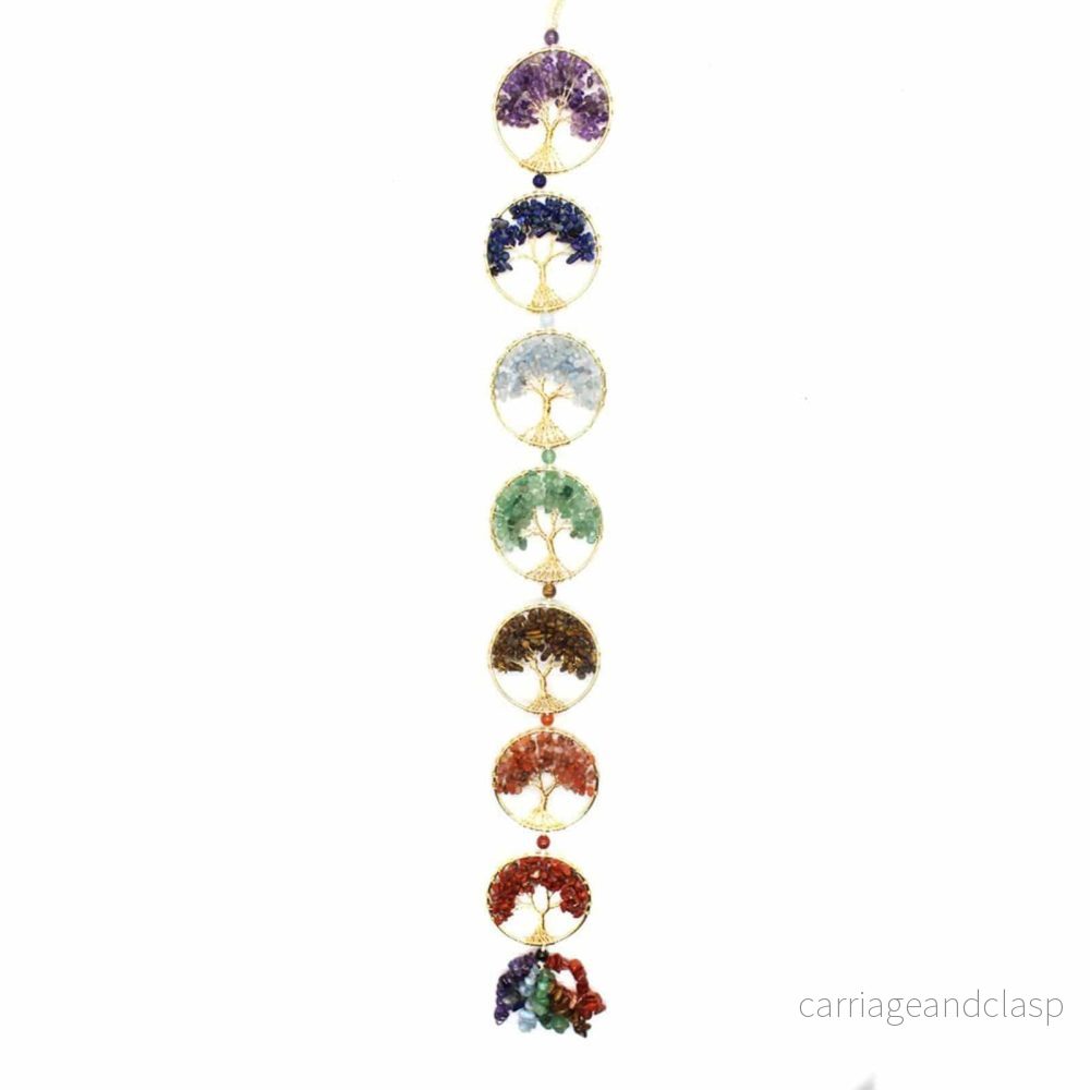 7 Chakra Livets Träd Vägghängande Pendel | Veska