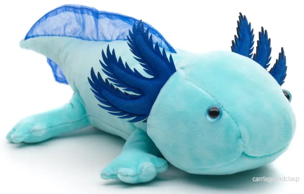 Uni Toys - Axolotl Lyser I Mörkret (ljusblå) Gosedjur