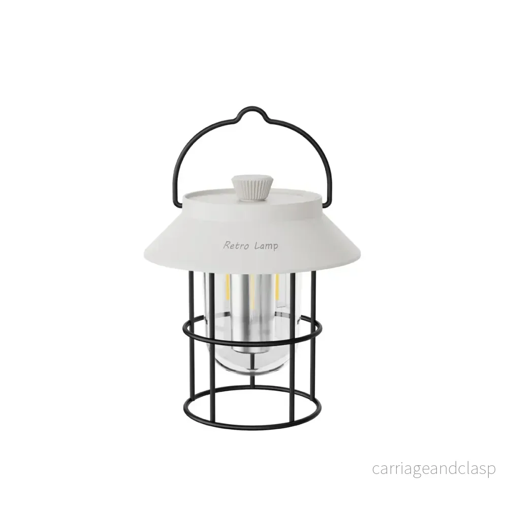 LED Campinglampa i Retrodesign – Bärbar Lampa för Inomhus och Utomhus | Veska - Bild 2