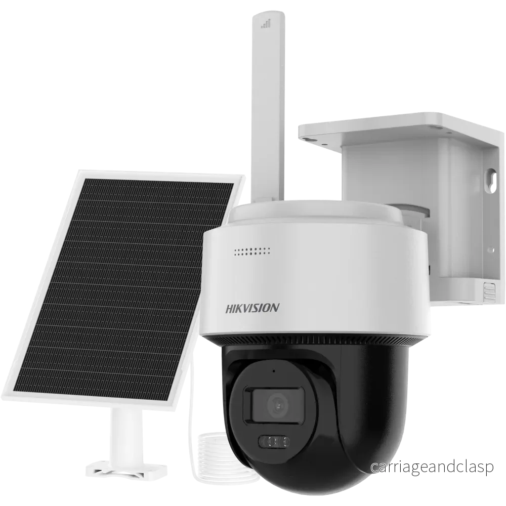 Hikvision DS-2CFSP4/4G, 4MP 24/7 4G PT-kamera med solpanel