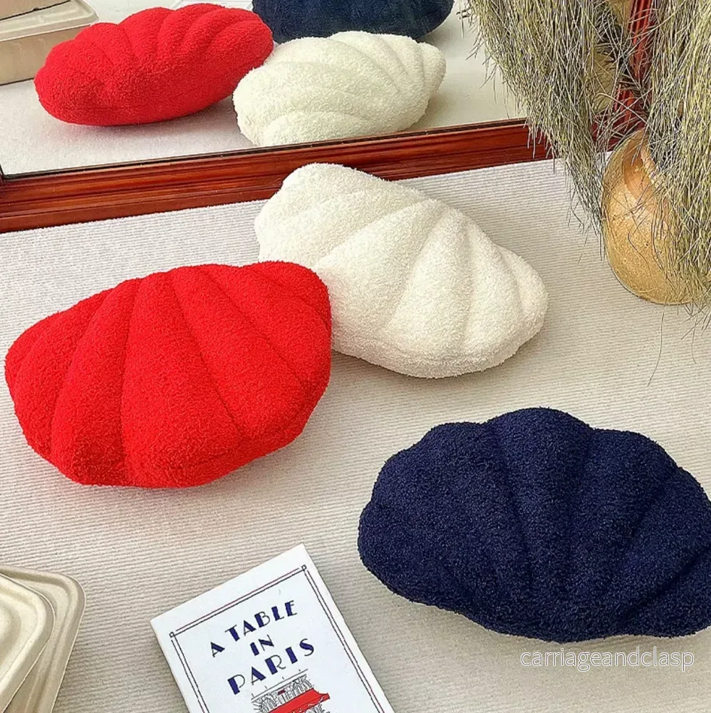 Pastell Skal Kudde – Fuzzy Bouclé Plush Kudde | Veska - Bild 3