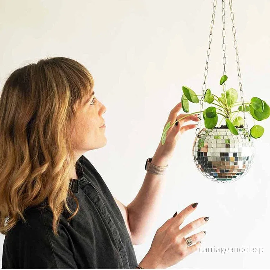 Disco Ball Hängande Kruka | Veska - Bild 2