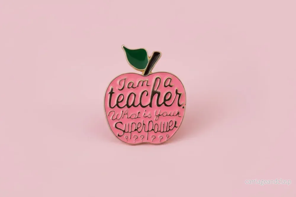 Pin – ”I am a teacher, what is your superpower” (rosa)