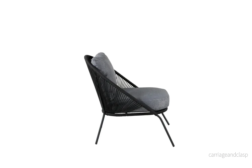 Lindos Loungefåtölj Svart - Bild 3