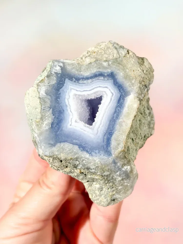 Druzy Blond Agat Freeform (Nr. 16)