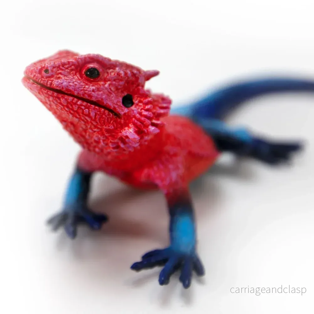 Safari Ltd - Rödhuvuad agam (Agama mwanzae) - Bild 2