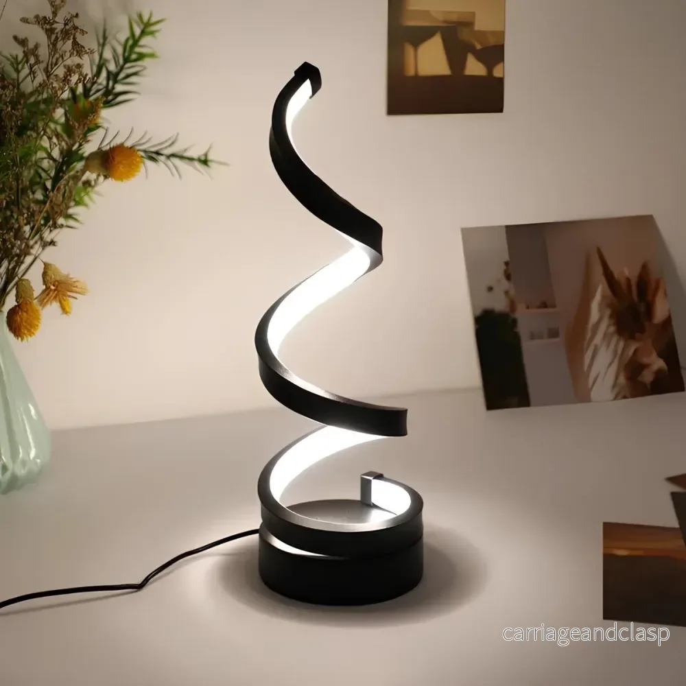 LED Bordslampa Modern Spiral Design | Veska