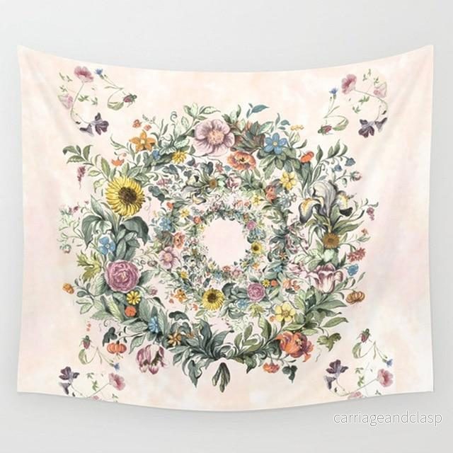 Blommor Krans Tapestry | Veska