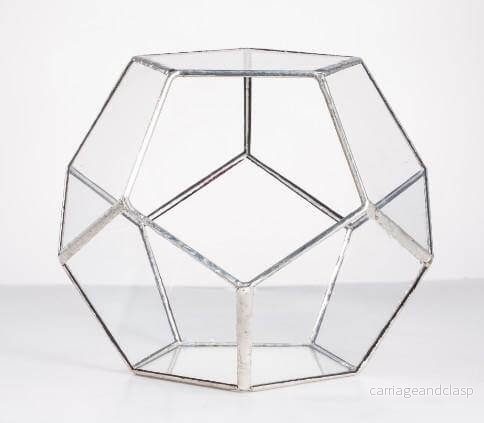 Geometrisk terrarium glasvas | Veska