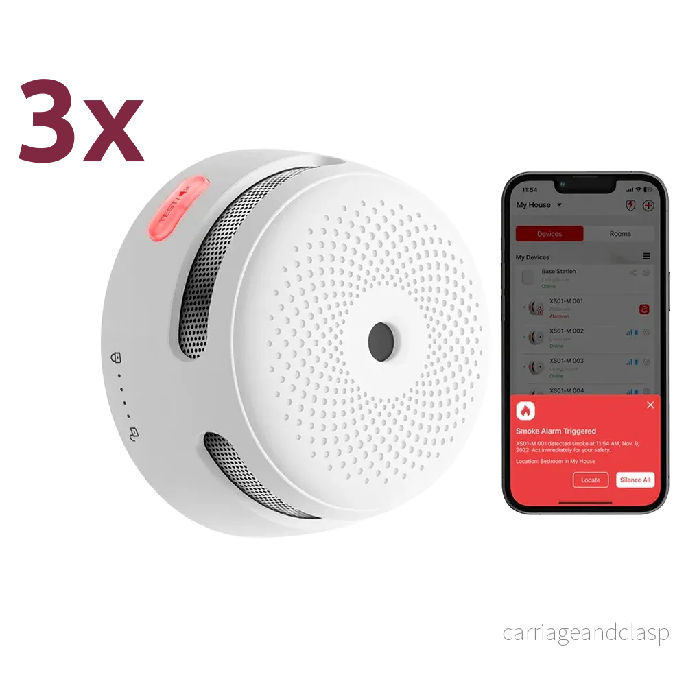 X-Sense XS01-M 3-pack smarta rökdetektorer för SBS50 X-Sense XS01-M 3-pack smarta rökdetektorer för SBS50