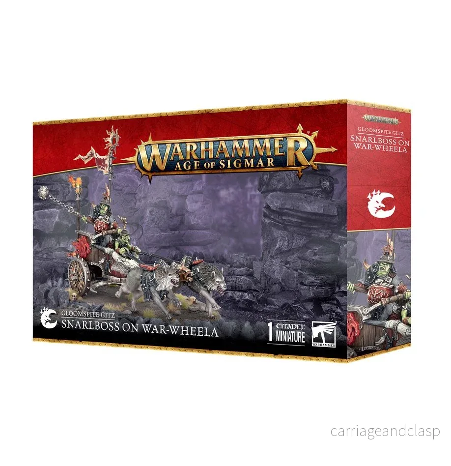 Warhammer: Age of Sigmar - Gloomspite Gitz - Snarlboss on War-Wheela