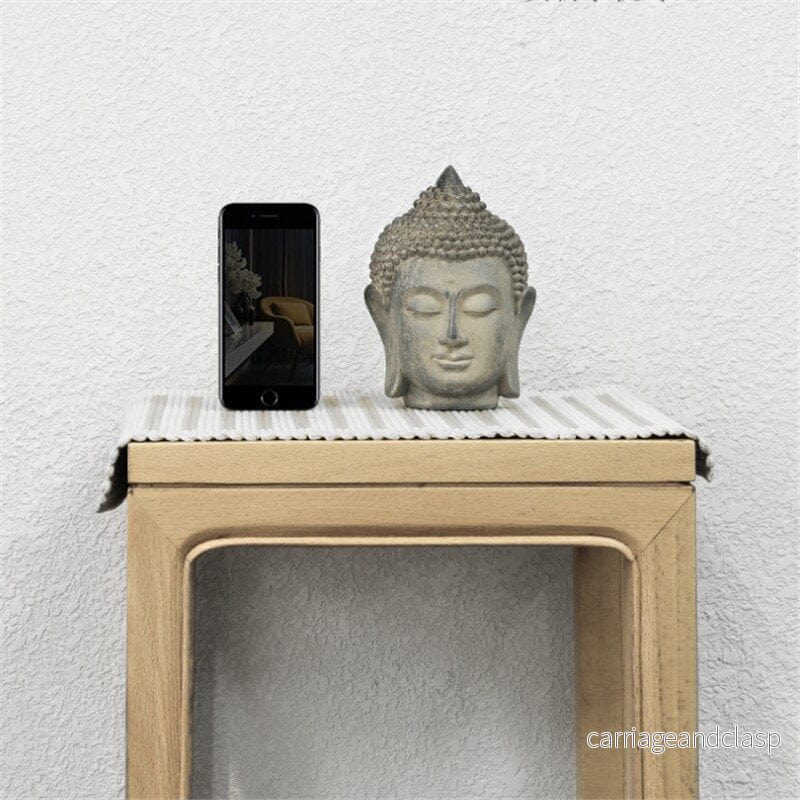 Buddha Huvudstaty Figurine | Veska - Bild 3