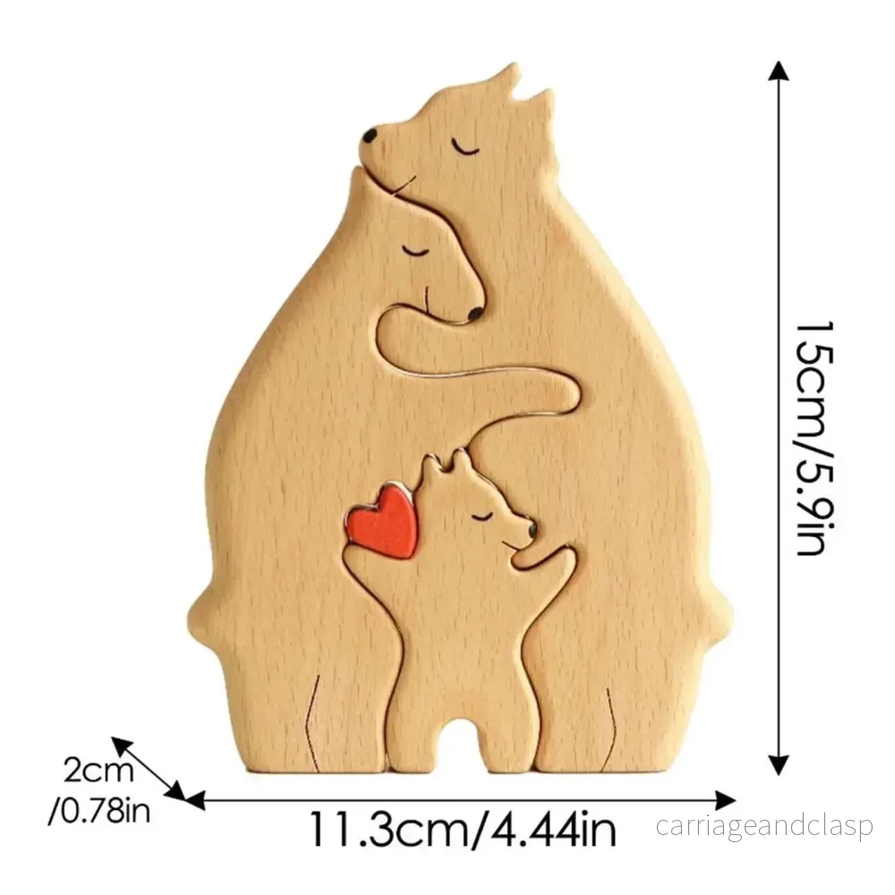 Loving Bears Sammanlänkade Pusseldekor | Veska