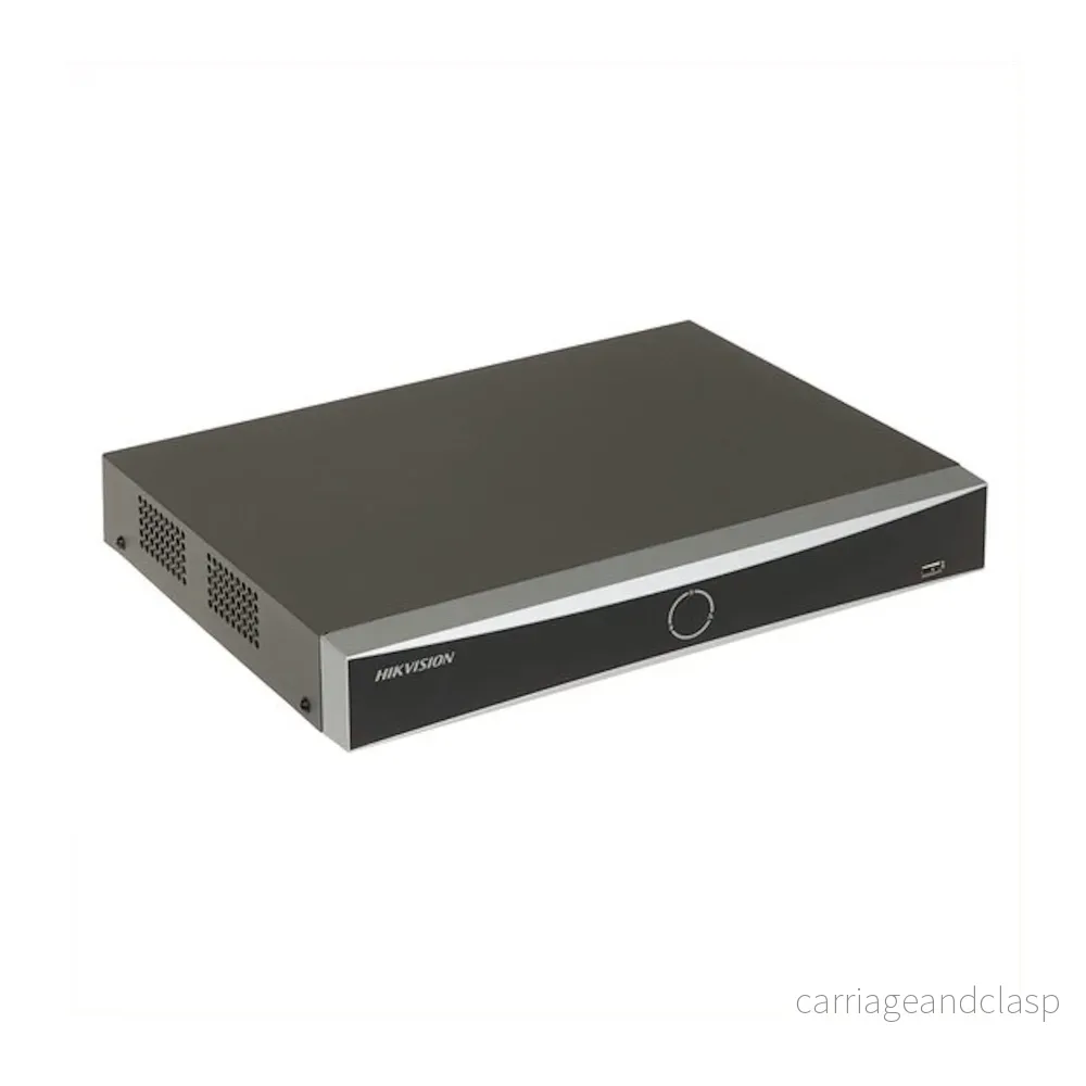 Hikvision DS-7608NXI-I2/8P/S, AcuSense, Nätverksvideobandspelare, 8x IP-kanaler, 8x POE, 4K