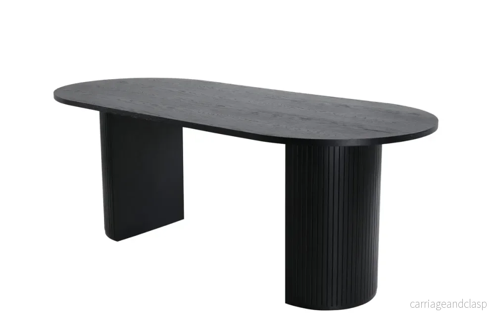Bianca Ovalt Matbord Svart - Bild 2