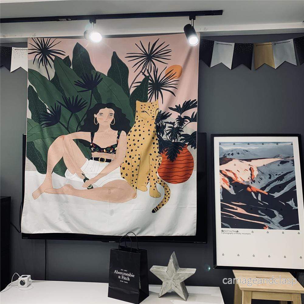 Tropisk Flicka Tapestry | Veska Tropisk Flicka Tapestry | Veska