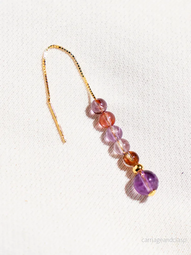 Akvamarin – Petite Heart – Guld