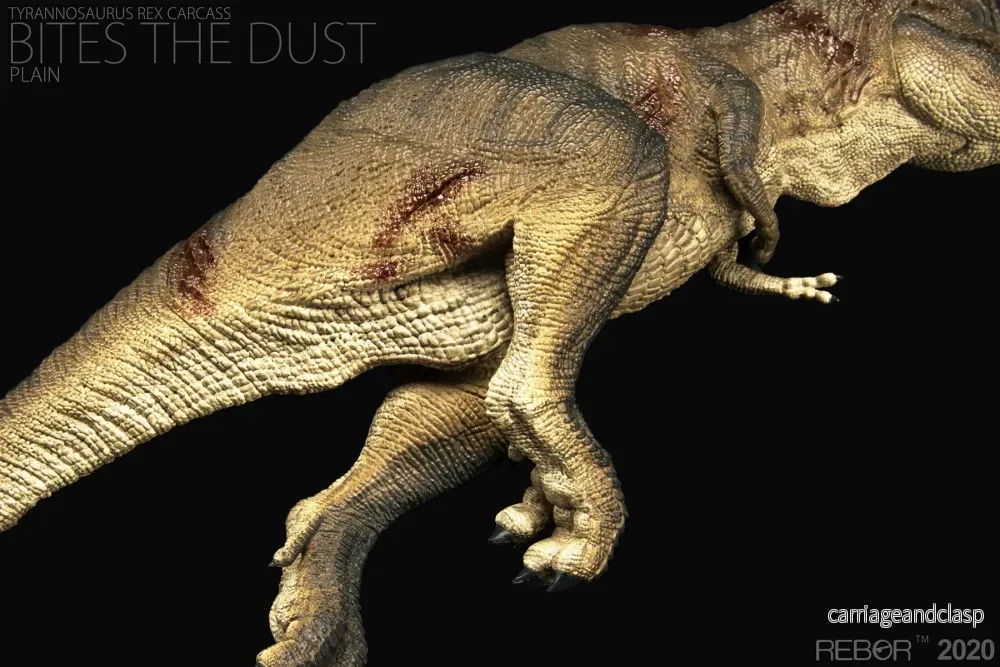 REBOR 1:35 Male Tyrannosaurus Rex Carcass Bites the Dust Plain - Bild 2