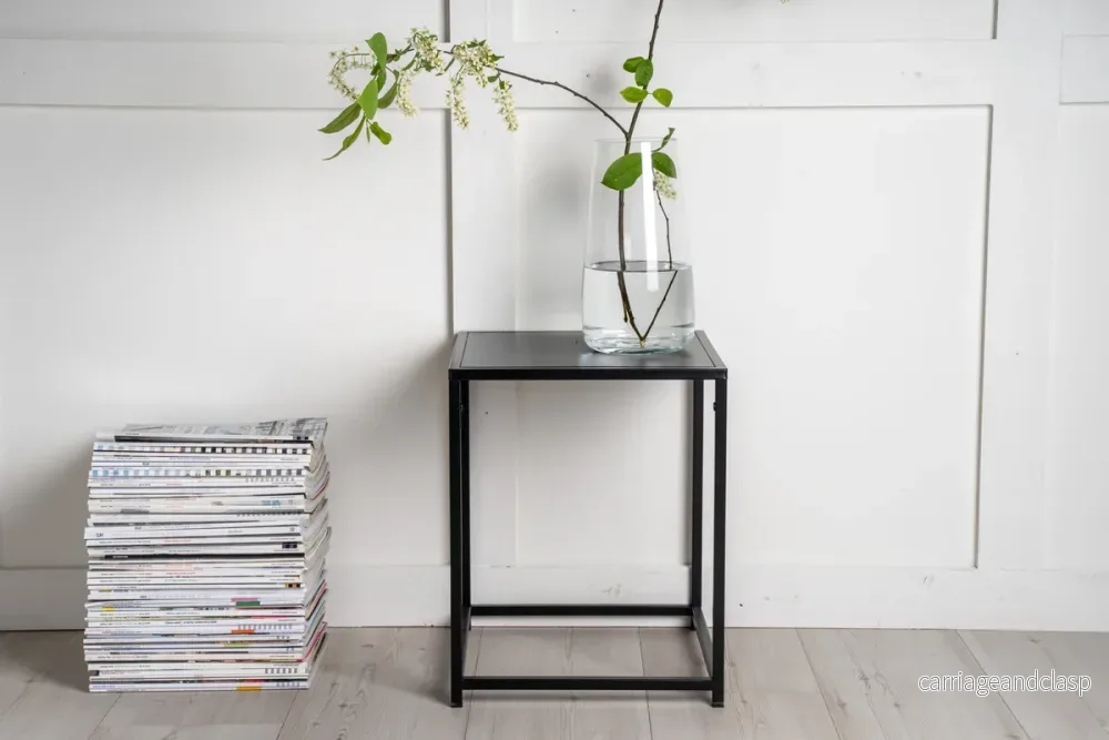 Staal Sidobord Svart Staal Sidobord Svart
