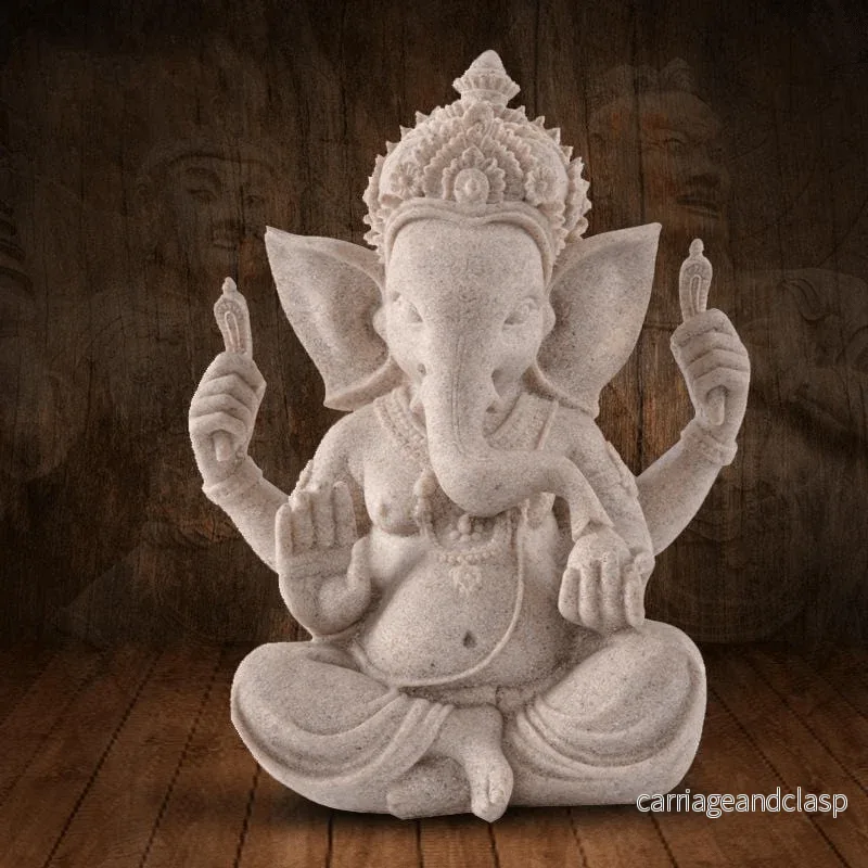 Ganesh Elefant Buddha Staty | Veska - Bild 2