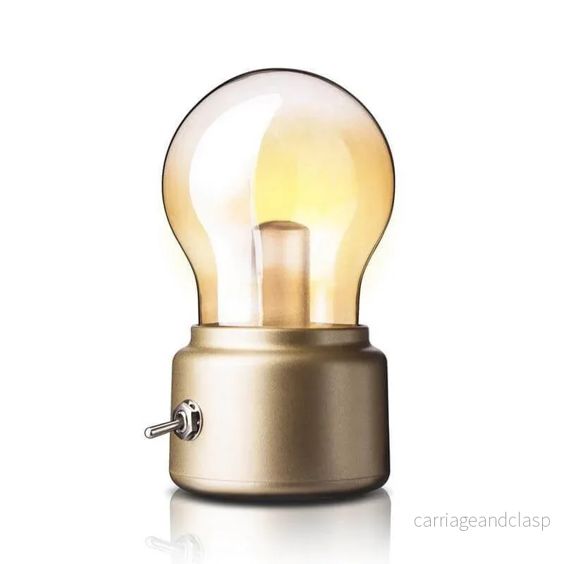Vintage Glödlampa Bordslampa | Veska Vintage Glödlampa Bordslampa | Veska