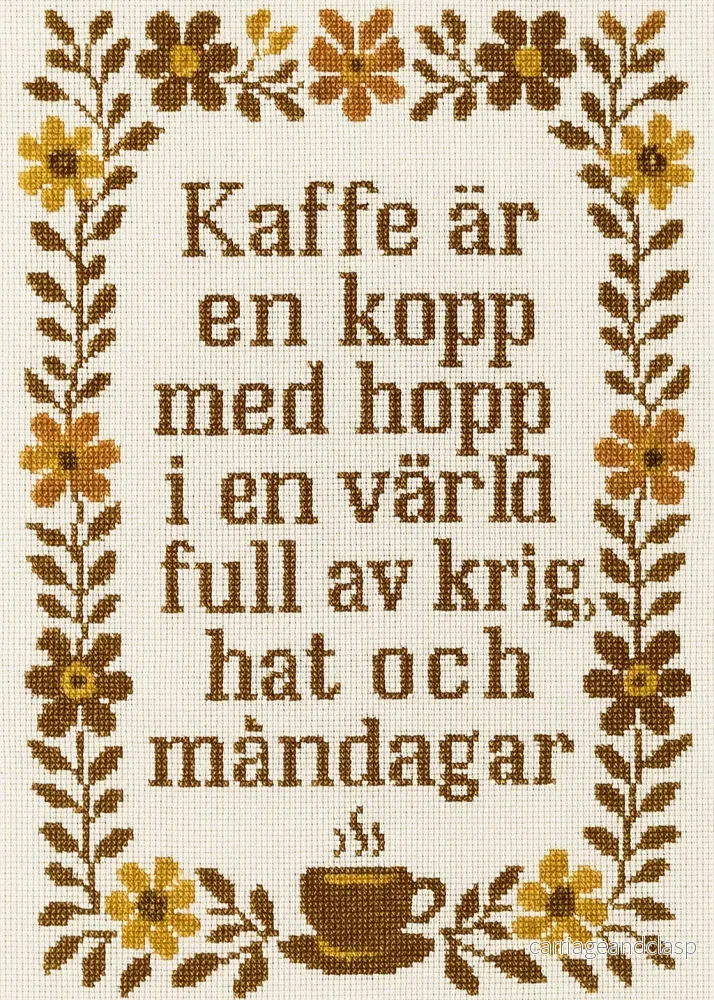 Kaffe är hopp...